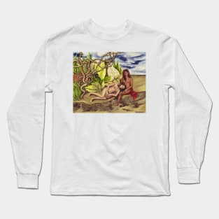 Two Nudes in a Forest by Frida Kahlo Long Sleeve T-Shirt